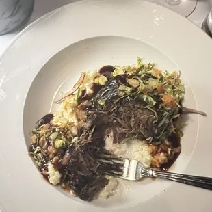 a plate of food on a table