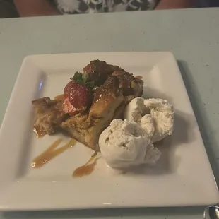 Caramel apple bread pudding. Always save room for the daily bread pudding--you will not be disappointed