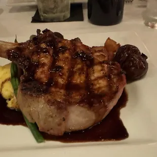 Pork chop...as good as it looks.
