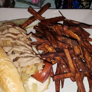Grilled Kielbasa Sandwich