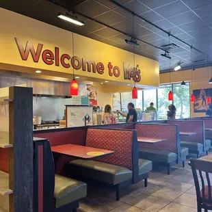 the interior of a restaurant