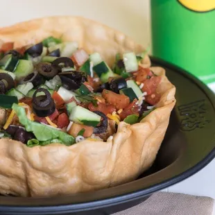 a salad in a pita