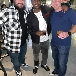 Customers having a great time at Moe's