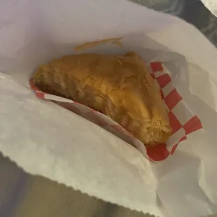 Baklava. It was "ok". Good flavor, but not enough filling.