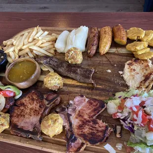 Parrillon City - a sampling of all the foods