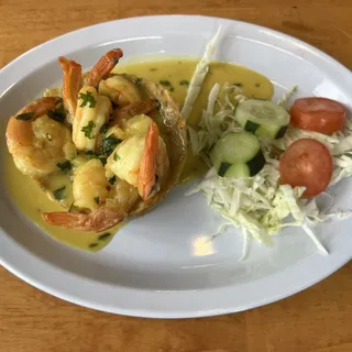 Mofongo con Camarones al Coco