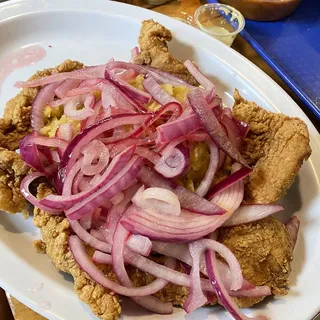 Mangu con Chicharron de Pollo