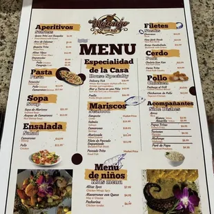 This was the menu 6/17/2021 Friday night.... this is all drinks on the back.... not sure what happened to the full menu