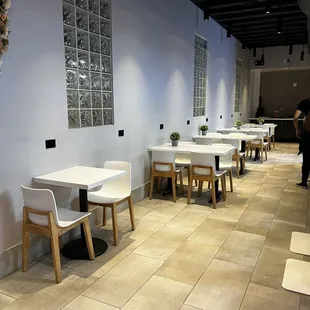 Inside seating area