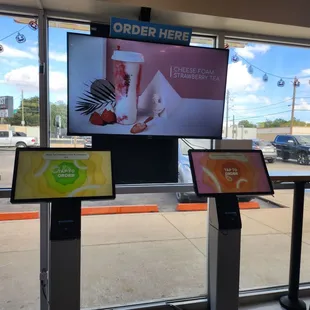 Easy self order kiosks!