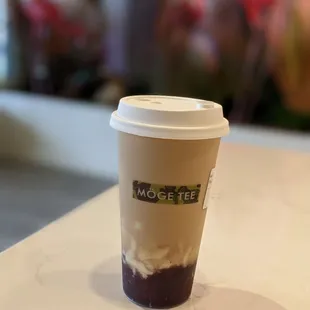 Red bean tofu pudding