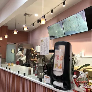 In case you want to order from the counter.