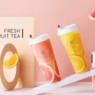 Fresh Fruit Teas, best on a hot summer day!