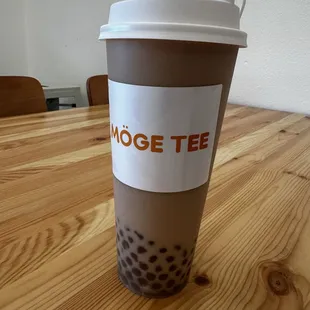 Milk tea with boba