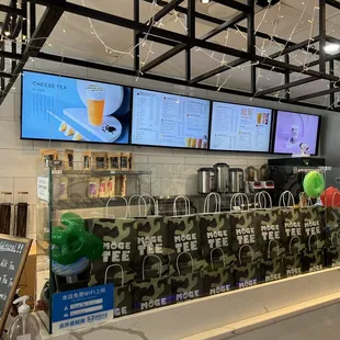 Inside order and pick up area