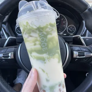 Strawberry Matcha Milk 抹茶草莓牛乳