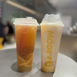 Super Fruit Tea and Cheese Foam Mango Pomelo