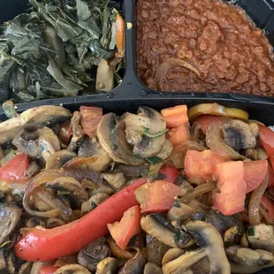 Mushroom tibs over rice
