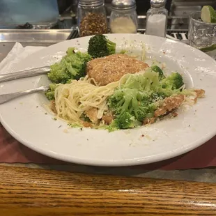 Chicken Romano with Broccoli and Lemon Sauce