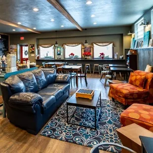 seating and bar area