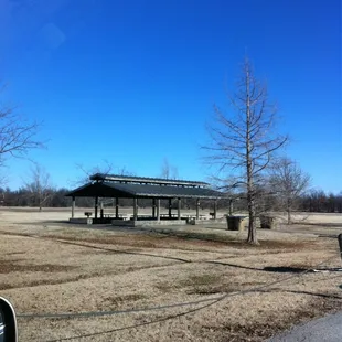 Picnic shelter past polo ground