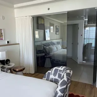 King Bed and Bathroom