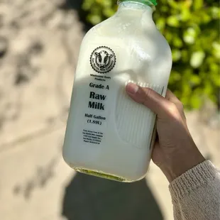 They carry local raw milk! Yay!