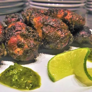 Signature smoked chicken wings.