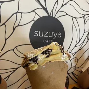 Chocolate and Banana Crepe