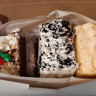 a variety of pastries