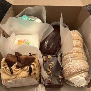 a variety of pastries