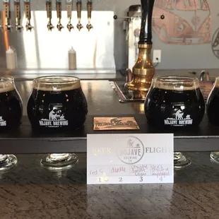 Beer flight-all dark