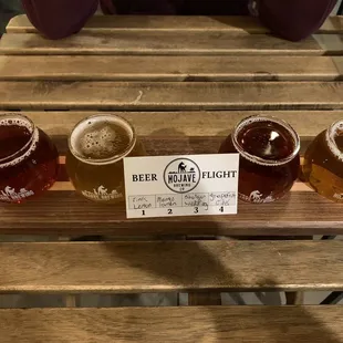 Our beer flight