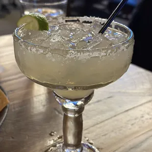 Lime Mojave Margarita. A bit too much ice.