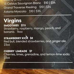 Interesting drink menu. Alcoholic margarita and tequila selections outstanding! Best to drink a lot before trying the food!