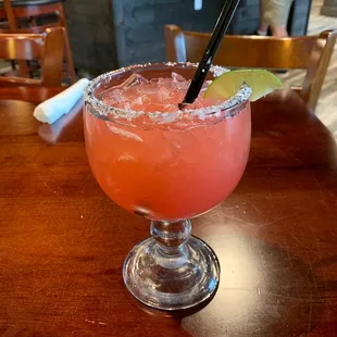 Strawberry margarita. Pretty good