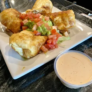 Southwest Chicken Egg Rolls