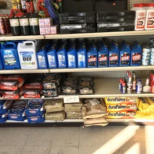 Traveling somewhere? Here are some of your camping / traveling needs. Wood. Propane. Battery Jumpers. Coals...Etc.