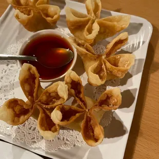 1. 9. Crispy Crab Cream Cheese Wontons