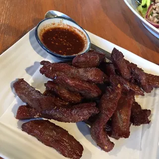 13. Beef Jerky with Chili Tamarind Sauce