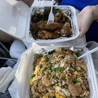 50. Crab Meat and Shrimp Fried Rice with Egg and Onion