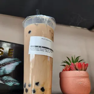 Brown Sugar Black Milk Tea