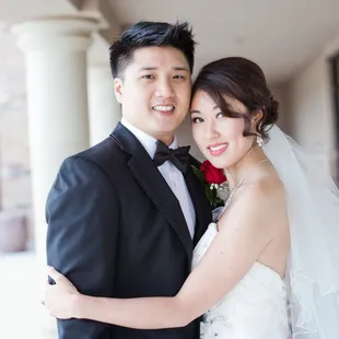 Asian bride and groom