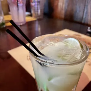 a mojito in a glass