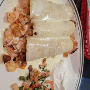 Seafood Enchiladas