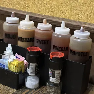 All the sauces are really good