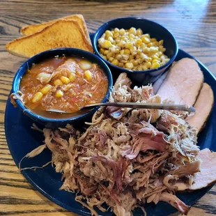 2 meat combo and sides.