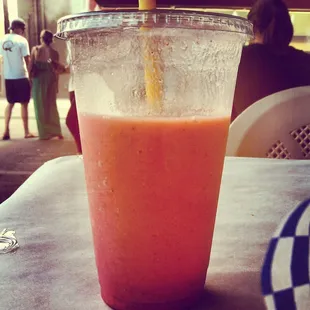 The Strawberry Banana Smoothie... Just one needs for a Arizona summer day ~F.T.J.