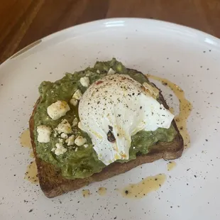 Smashed Avocado and Feta on Toast