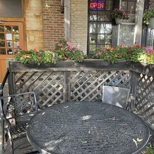 Outdoor patio area